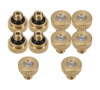 ETERXITY 10-Pack Brass isting Nozzle, 0.02" 0.5mm Orifice 10/24 UNC O-Ring Replacement ister Nozzles Plug ister Heads for Garden Patio Outdoor Cooling System Low-Pressure Atomizing