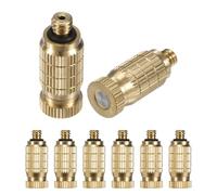 ETERXITY 8-Pack Brass isting Nozzles, 0.004"/0.1mm Orifice ister Nozzles Brass, High Pressure Spray isting Nozzle Head for Outdoor Cooling System/Greenhouse/Landscaping [10/24 UNC]