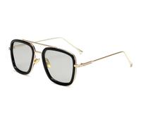 ETETGVG Moda para mujeres Gafas de sol para hombres Gafas de sol retro, C14Gold BS