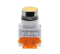 ETFUOEOS Emergency Stop Switch 1pcs LAY37 Y090 22mm DPST 1NO 1NC Momentary Push Button switches 4 Screws 10A 660V PowerRed Green Blue Yellow White Black(2)