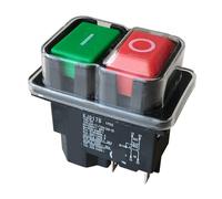 ETFUOEOS Emergency Stop Switch Electromagnetic Pushbutton Switches Waterproof Emergency Stop Button Switch 16(12) A 10(8) A 250V 2HP 16A 220-240V KJD17B(KJD17B-BD-4P)