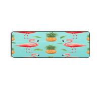 Ethebre Alfombra de cocina Summer Pineapple Flamingo 183 x 61 cm