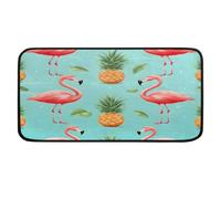 Ethebre Alfombra de cocina Summer Pineapple Flamingo 99 x 51 cm