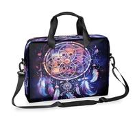 Ethebre Cosmic Starry Sky Dream Catcher - Maletín para laptop de 16 pulgadas con correa para el hombro, bolsa de mensajero de negocios, bolsa de viaje y trabajo, con múltiples bolsillos para hombres y
