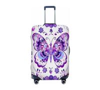 Ethebre Fundas elásticas para equipaje, diseño de mandala y mariposas, a prueba de polvo, resistente a los arañazos, protector de equipaje elástico para viajes de negocios, viajes, Mandala Butterfly