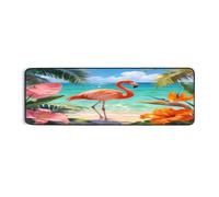 Ethebre Summer Beach Flamingo - Alfombra de cocina (183 x 61 cm)