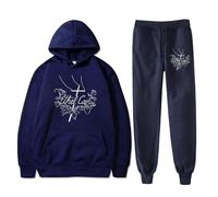 Ethel Cain - Sudaderas con capucha y pantalones deportivos con logotipo de Willoughby Tucker Forever Tour Merch para mujeres y hombres, azul marino, L