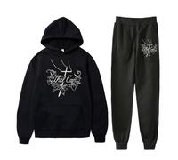 Ethel Cain - Sudaderas con capucha y pantalones deportivos con logotipo de Willoughby Tucker Forever Tour Merch para mujeres y hombres, Negro, XXS