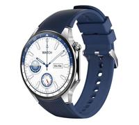 Ethelred DT Watch X Reloj inteligente 3D AOD modo reproductor de música de vídeo local, 4 GB ROM, modos USB, foto Ablum Amoled Bluetooth llamada, reloj inteligente de muñeca (azul plateado)