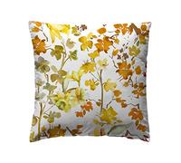 ETHERE MAISON Funda de cojín Haku Amarillo 65X65 algodón 200 Hilos