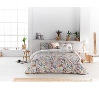ETHERE MAISON Funda nórdica Fiorentina Cuarzo Cama 135 cm - 220x220 cm, algodón 200 Hilos. Cierre con Corchetes.