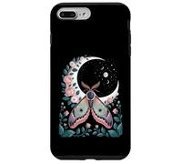 Ethereal Celestial Moth Butterfly Flowers Moon Aesthetic Carcasa para iPhone 7 Plus/8 Plus