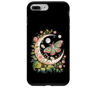 Ethereal Celestial Moth Butterfly Flowers Moon Aesthetic Carcasa para iPhone 7 Plus/8 Plus