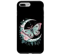 Ethereal Celestial Moth Butterfly Flowers Moon Aesthetic Carcasa para iPhone 7 Plus/8 Plus
