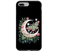Ethereal Celestial Moth Butterfly Flowers Moon Aesthetic Carcasa para iPhone 7 Plus/8 Plus