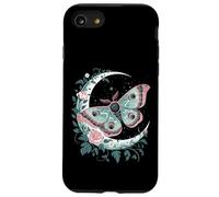 Ethereal Celestial Moth Butterfly Flowers Moon Aesthetic Carcasa para iPhone SE (2020) / 7/8