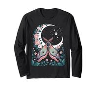 Ethereal Celestial Moth Butterfly Flowers Moon Aesthetic Manga Larga