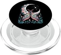Ethereal Celestial Moth Butterfly Flowers Moon Aesthetic PopSockets PopGrip para MagSafe
