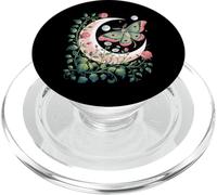 Ethereal Celestial Moth Butterfly Flowers Moon Aesthetic PopSockets PopGrip para MagSafe