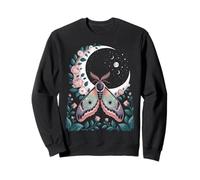 Ethereal Celestial Moth Butterfly Flowers Moon Aesthetic Sudadera