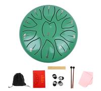 Ethereal Drum - Instrumento de percusión de acero de 11 notas para adultos, principiantes, niños, sartenes de mano con baqueta, instrumento de percusión etéreo con baqueta para meditaciones