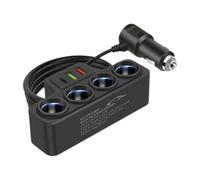 Ethereal USB Charger, 12v 24v Adapter, 120w Automotive Socket Extension with Port Output, Compact Force Hub for Car Electronics in SUV Truck Minivan Crane Vehicle Use