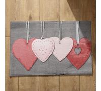 Ethereval Tapete de baño fino para exteriores, con cita del Día de San Valentín, antideslizante y limpiador de pies, para ducha interior, 50 x 80 cm