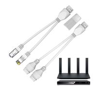 Ethernet Cable Splitter, Network Splitter Device, Poe Extender with Sturdy Build, Waterproof Lan Efficient Network Management, Premium Quality Computer Gear, Modern Accessories 5,91x1,57x0,79 pulgadas