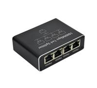 Ethernet Cable Splitter - Splitter RJ45 Network, Adaptador Gigabit Multiport | Extensor de 4 puertos Ethernet, divisores de Internet de alta velocidad de alta velocidad 1000Mbps, conector de datos dur