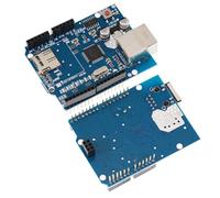 Ethernet Shield W5100 - Módulo con ranura SD para Arduino R3 Mega 2560 1280 TCP UDP placa de expansión de red para proyectos electrónicos de bricolaje