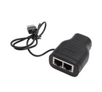 Ethernet Splitter 1 a 2, Divisor de Internet Divisor de Cable de Internet RJ45 Splitter Adapter 1 a 2 Admite Dos Dispositivos Acceso Simultáneo a Conector de Red LAN 100Mbps de 100 Mbps