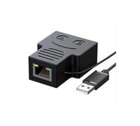 Ethernet Splitter Network Cable Splitter 1 To 2 Rj45 Network Adapter Internet At The Same Time,usb To Dual- Female Rj45