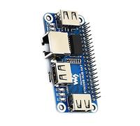 Ethernet / USB HUB HAT, 1 puerto Ethernet RJ45 de 10 m/100 m, 3 puertos USB 2.0/1.1 placa de expansión para Raspberry Pi Zero