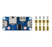 Ethernet/USB HUB Hat B for Raspberry Pi 4 B/3 B+/3 2 B/Zero/Zero W/2 W/Zero WH/2 WH Expansion Board, 1x RJ45 Ethernet Port,3X USB Ports Compatible with USB2.0/1.1