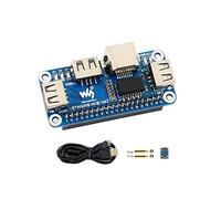 Ethernet/USB HUB HAT placa de expansión para Raspberry Pi 3 B+/3 B/2 B/Zero/Zero W/Zero WH, con 1 puerto Ethernet RJ45 10/100M, 3 puertos USB compatibles con USB2.0/1.1