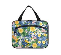 EtherSpher Beauty Spring Flowers - Neceser colgante para hombres que viajan con gancho, bonitas bolsas de diseño para hombres para papá neceser para maquillaje L, Flores de primavera de belleza, L