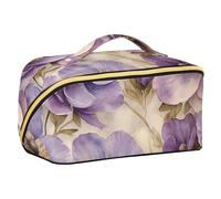 EtherSpher Beauty Spring Flowers South Dakota Pasque Flower - Neceser con divisores, elegante bolsa de cosméticos de viaje para mujer, accesorios de viaje