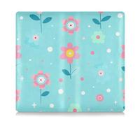 EtherSpher Blue and Pink Lovely Flowers Premium Toursuit - Funda de piel para registro de coche y tarjeta de seguro, funda esencial para identificación, licencia de conducir, tarjetas de información