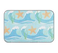 EtherSpher Blue Ocean Waves - Almohadilla de refrigeración de verano para perros, cama grande de refrigeración para gatos al aire libre para cerdos, acogedora alfombra esencial para dormir, tapete