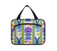 EtherSpher Bolsa de afeitado colgante de lavanda vintage vintage para hombres de viaje con gancho, bolsa de maquillaje de diseño para coche, imprescindible para viajes, cruceros, cartera para