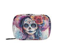 EtherSpher Bolsa de medicina mexicana con compartimentos desmontables, reutilizable, organizador de píldoras medicinales para bolso