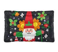 EtherSpher Cama lavable para perros y gatos, diseño de Papá Noel, suave, antideslizante, para perros grandes, grandes, medianos, pequeños, de 36 x 24 pulgadas