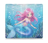 EtherSpher Cartoon Cute Blue Sirena Toursuit Coche Matrícula y Seguro Card Holder Essential Car Wallet Case for Cards, Essential Document Driver License, Dibujos Animados Lindo Sirena Azul, talla