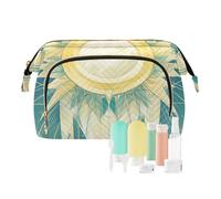 EtherSpher Colorido Tarot astrológico Sol Cosméticos Bolsa Esencial Organizador de Maquillaje Bolsa de Cambios para Organizador de Artículos de Tocador, Colorido y misterioso sol astrológico del