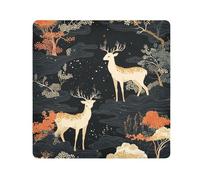 EtherSpher Dreamy Deer Ukiyo-e - Soporte de maquillaje para lente de cámara, autoadhesivo, organizador de maquillaje de viaje, 21.7 x 21.7 pulgadas, para mujer, Ciervo de ensueño, estilo Ukiyo-e,