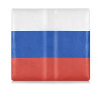 EtherSpher Flag Russia - Funda de piel de primera calidad para registro de coche y seguro de coche, para documentos, tarjetas, licencia, bandera de rusia, 1 size