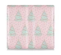 EtherSpher Funda de piel sintética con diseño de árbol de Navidad de color verde melocotón con diseño de caricatura para registro de coche y tarjeta de seguro, funda esencial para cualquier coche,