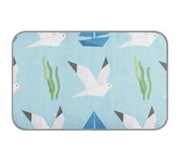 EtherSpher Gaviota azul verano refrescante cama para mascotas auto refrigeración al aire libre gato alfombra para gatito durmiendo gato esencial tapete frio para perros M