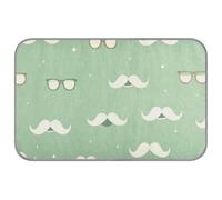 EtherSpher Happy Father's Day Funny Beard Green Summer Cat Cooling Pad Self Cooling Bed for Outdoor for Pet Cozy Sleeping Cute tapete enfriador para Perros M