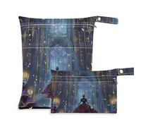 EtherSpher Holy Cathedral Bolsas a prueba de desorden para bebé, paquete de 2 bolsas húmedas para traje de baño con asas para gimnasio, yoga